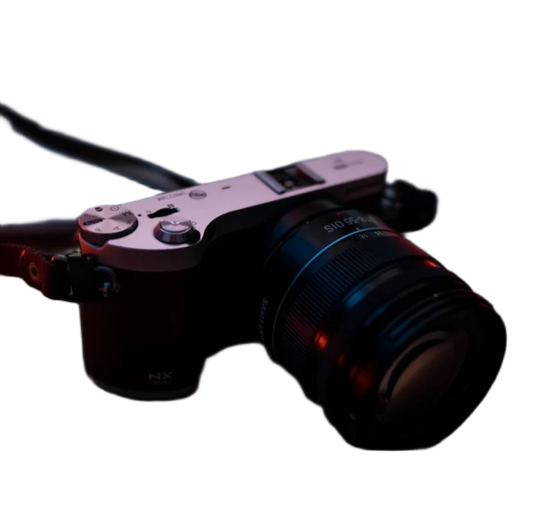 Product: camera and strap, real High detail model output