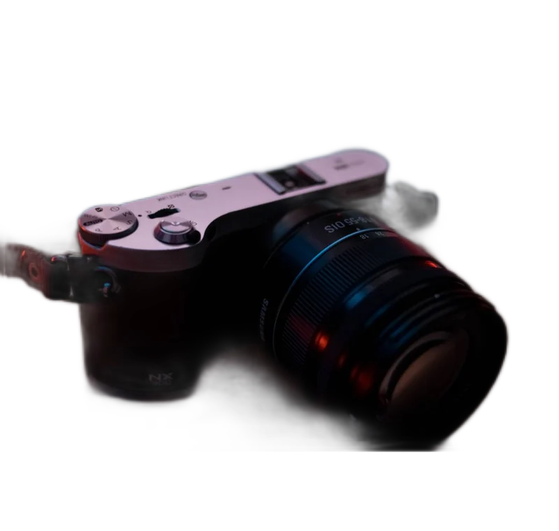 Product: camera and strap, real Fast model output