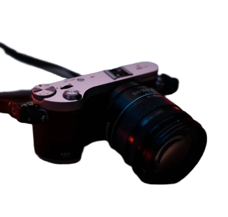 A real camera cutout from the Backdropless studio